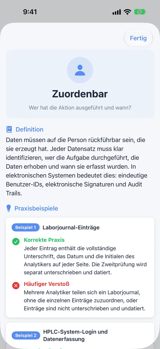 Detailansicht eines Prinzips